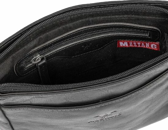 Coupon 🤩 Coupon 😍 Mustang® Official Mustang Catania Schoudertas Leer Zwart 😀 🎉 8 Coupon 🤩 Coupon 😍 Mustang® Official Mustang Catania Schoudertas Leer Zwart 😀 🎉 - Afbeelding 8