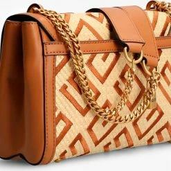 Coupon ๐งจ Beste Pirce ๐ GUESS Katey Dames Schoudertas Kunstleer;Textiel - Cognac ๐ ๐