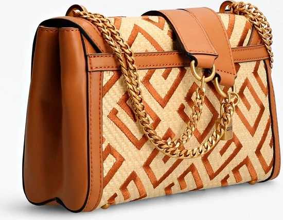 Coupon ๐งจ Beste Pirce ๐ GUESS Katey Dames Schoudertas Kunstleer;Textiel - Cognac ๐ ๐ 1 Coupon ๐งจ Beste Pirce ๐ GUESS Katey Dames Schoudertas Kunstleer;Textiel - Cognac ๐ ๐