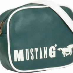 Aanbiedingen 🎁 Coupon 😉 Mustang® Official Mustang ® Milan - Schoudertas - Waterdicht - Sporttas - Denim Tas - Waterafstotende - Crossbodytas - Groen 😀 🎉