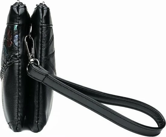 Beste Pirce π Hete verkoop π LaGloss ECHT LEDER Damestas Bloemen Print 1 - Luxe Zacht Leren Crossbody Handtas - Zwarte Schoudertas - Clutch - 23 X 14 Cm π β 2 Beste Pirce π Hete verkoop π LaGloss ECHT LEDER Damestas Bloemen Print 1 - Luxe Zacht Leren Crossbody Handtas - Zwarte Schoudertas - Clutch - 23 X 14 Cm π β - Afbeelding 2