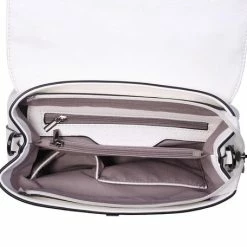 Begroting 👏 Korting 🧨 Classic Chic 👜 👜 Handbag Qischa® Wit Glossy ⌛ 😉 -Tassen-dames Verkoop 550x456 1