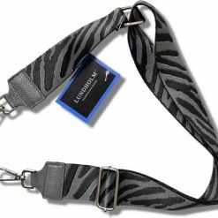 Top 10 🔔 Begroting 😍 Lundholm Tassenriem Zwart Grijs Zebra Design - Hoge Kwaliteit Extra Stevig - Bag Strap Tassenriem - Tas Strap - Tassen Hengsel Met Echt Leer - Schouderband Voor Tas - Cadeau Voor Vriendin | Lundholm Mydland Serie 🛒 🎉