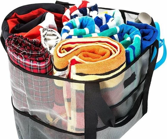 Promo β Groothandel 𧨠Nince Strandtas Van Hoge Kwaliteit - 9 Vakken & Groot Draagvermogen - Strand Tas π βοΈ 2 Promo β Groothandel 𧨠Nince Strandtas Van Hoge Kwaliteit - 9 Vakken & Groot Draagvermogen - Strand Tas π βοΈ - Afbeelding 2