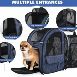 Beste Verkoop 🔔 Hete verkoop 🌟 A.K.A. Huisdierrugzak Opvouwbare Uitbreidbaar Hondendraagtas Rugzak Voor Katten En Kleine Honden Hondenrugzak Met Geventileerde Ontwerp Binnenste Veiligheidsriem - Puppy Draagtas Voor Kamperen Wande 🤩 🌟 -Tassen-dames Verkoop 550x464 3