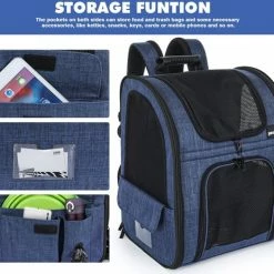 Beste Verkoop 🔔 Hete verkoop 🌟 A.K.A. Huisdierrugzak Opvouwbare Uitbreidbaar Hondendraagtas Rugzak Voor Katten En Kleine Honden Hondenrugzak Met Geventileerde Ontwerp Binnenste Veiligheidsriem - Puppy Draagtas Voor Kamperen Wande 🤩 🌟 -Tassen-dames Verkoop 550x464 4