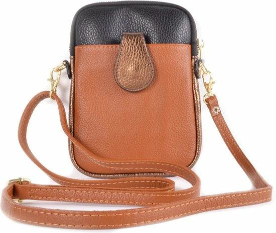 Goedkoopste 𧨠Beste Pirce π₯° Giuliano Leren Telefoontasje - Schoudertas - Bruin / Zwart π π 1 Goedkoopste 𧨠Beste Pirce π₯° Giuliano Leren Telefoontasje - Schoudertas - Bruin / Zwart π π