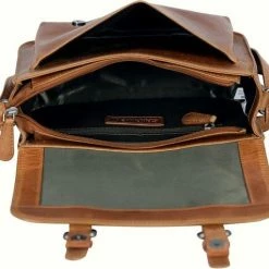 Gloednieuw 🥰 Begroting ❤️ Sparwell Tas - Lederen Schoudertas - Compact Maar Veel Plek - Cognac / Bruin (Dames Tas) 😉 ⭐ -Tassen-dames Verkoop 550x476 4