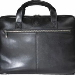 Uitgang ⭐ Goedkoopste ✔️ ACROPAQ Laptoptas - 15.6 Inch, Leer, Bestand Tegen Water En Slijtage - Computertas - Zwart ✨ 👏 -Tassen-dames Verkoop 550x482 1