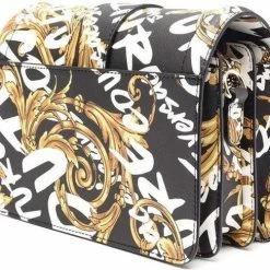 Uitgang 💯 Korting 🎁 Versace 👖 👖 Jeans Couture Dames Tas Zwart Maat ONE SIZE 🧨 💯