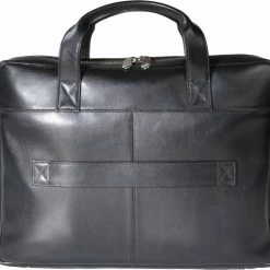 Uitgang ⭐ Goedkoopste ✔️ ACROPAQ Laptoptas - 15.6 Inch, Leer, Bestand Tegen Water En Slijtage - Computertas - Zwart ✨ 👏 -Tassen-dames Verkoop 550x493 6