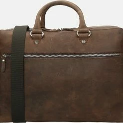 Top 10 🎉 Hete verkoop 👏 Leonhard Heyden Salisbury Briefcase 2 Compartments Brown 🔔 🎉 -Tassen-dames Verkoop 550x494