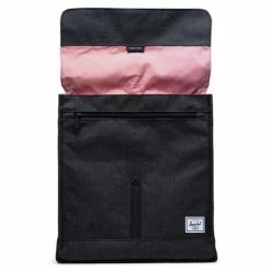 Top 10 🤩 Nieuw 👏 Herschel City Mid-Volume - Black Crosshatch/Black / Prachtige Rugzak Met 1 Magnetische Sluiting, Intern Opbergvak En 14L Opbergruimte / Met Levenslange Fabrieksgarantie / Limited Lifetime Warranty / Zwart ⌛ ✔️ -Tassen-dames Verkoop 550x501 6