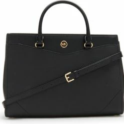 Groothandel ❤️ Beste recensies van ⭐ Michael Kors Dames AktetasCrossbody Tas Leer - Zwart 🎁 😀