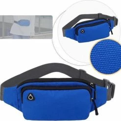 Beste deal 😀 Gloednieuw 💯 Cheaperito Heuptas I Fanny Pack I Water Afstotend I Buideltasje I Heuptasje I Waistbelt I Met Smartphone Vakje I Koptelefoon Gaatje I Grijs 👏 🛒 -Tassen-dames Verkoop 550x505 3