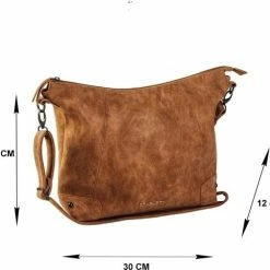 Goedkoop ⭐ Flash-uitverkoop ⭐ Daniel Ray Brevard Hobotas / Schoudertas - Cognac 👍 🥰 -Tassen-dames Verkoop 550x506 5