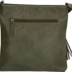 Aanbiedingen 💯 Coupon 🛒 Enrico Benetti Caen Schoudertas - Olijfgroen 🔔 👍 -Tassen-dames Verkoop 550x511 3