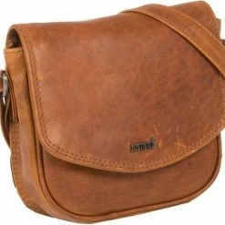 Coupon 🥰 Beste Verkoop 🔔 Justified Schoudertasje Met Overslag Lana Cognac 😉 😍