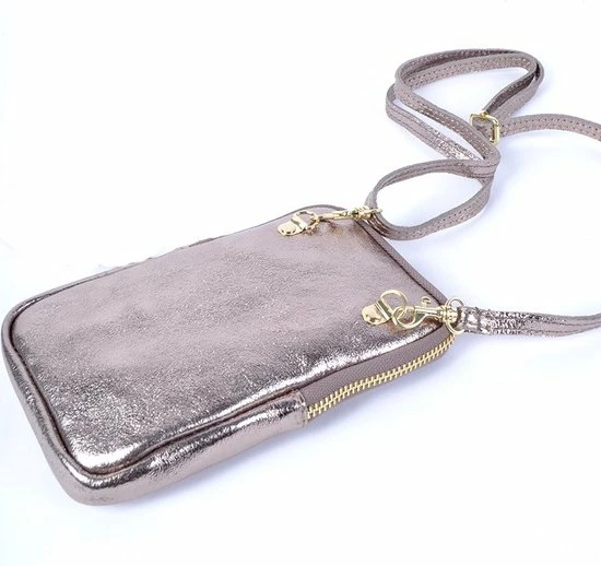 Top 10 β¨ Goedkoopste π₯ Joss Modeaccessoires Leren Schoudertas Metallic - Leder - Telefoontasjes - Koper β β€οΈ 2 Top 10 β¨ Goedkoopste π₯ Joss Modeaccessoires Leren Schoudertas Metallic - Leder - Telefoontasjes - Koper β β€οΈ - Afbeelding 2