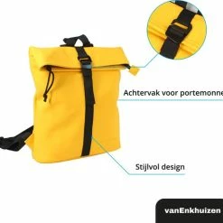 Top 10 🔔 Beste recensies van 🔔 Van Enkhuizen VanEnkhuizen Rolltop Rugzak 9 Liter - Waterafstotend En Thermo Materiaal - Geel 🛒 🎉 -Tassen-dames Verkoop 550x520 3