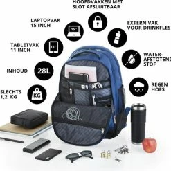 Beste deal ๐ Beste Verkoop ๐ฏ CarryOn Laptop Rugzak - Daily Laptoptas 28 Liter - Blauw ๐ ๐ 13 Beste deal ๐ Beste Verkoop ๐ฏ CarryOn Laptop Rugzak - Daily Laptoptas 28 Liter - Blauw ๐ ๐ -Tassen-dames Verkoop 550x523 5