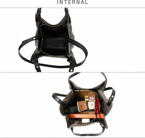 Flash-uitverkoop β Uitgang π Anna Grace Dames Schoudertas Zwart 4-delig Schoudertas, Heuptas, Portemonnee, Pasjes Mapje π β 2 Flash-uitverkoop β Uitgang π Anna Grace Dames Schoudertas Zwart 4-delig Schoudertas, Heuptas, Portemonnee, Pasjes Mapje π β - Afbeelding 2