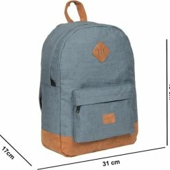 Aanbiedingen 🌟 Uitgang 🔔 New Rebels® Heaven - Rugtas - Blauw - 15 - 22L - 31x17x43cm - Rugzak / 🎒 🎒 Backpack ✔️ 👍 -Tassen-dames Verkoop 550x526