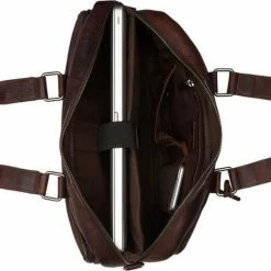 Beste Pirce ⌛ Beste Verkoop 🥰 Burkely Antique Avery Unisex Laptoptas 15,6'' - Bruin ⭐ 🔔 -Tassen-dames Verkoop 550x539 8