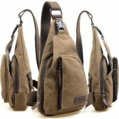 Kopen 🔥 Aanbiedingen 🧨 Moodadventures | Crossbodytas Khaki S | Canvas | Verstelbaar | 30x15x7 🎉 😍 -Tassen-dames Verkoop 550x542 2