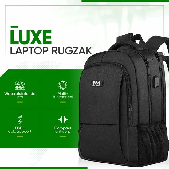 Beste deal โค๏ธ Coupon ๐ Navy Madden Rugzak Met USB Poort 28L - Zwart - Luxe Laptop Rugtas 15.6 Inch Met Laptopvak - Heren - Dames - Jongens - Meisje - Waterafstotend - Rugzakken โญ ๐งจ 4 Beste deal โค๏ธ Coupon ๐ Navy Madden Rugzak Met USB Poort 28L - Zwart - Luxe Laptop Rugtas 15.6 Inch Met Laptopvak - Heren - Dames - Jongens - Meisje - Waterafstotend - Rugzakken โญ ๐งจ - Afbeelding 4