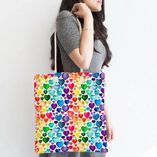 Goedkoop βοΈ Nieuw π€© De Groen Home Strandtas Pride Kleuren Hartjes - Schoudertas - Hobbytas - 45x50 - Rainbow Regenboog - Dames Tas Met Rits - Canvas Damestassen β π 2 Goedkoop βοΈ Nieuw π€© De Groen Home Strandtas Pride Kleuren Hartjes - Schoudertas - Hobbytas - 45x50 - Rainbow Regenboog - Dames Tas Met Rits - Canvas Damestassen β π - Afbeelding 2