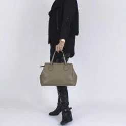 Coupon 🤩 Gloednieuw 🎉 B-ARTIKEL BELUCIA Celana Dames Handtas - Schoudertas LARGE Kalfsleer, Kleur REEKALF / SMOKE - BRUIN 👍 ❤️ -Tassen-dames Verkoop 550x550 215