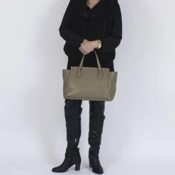 Coupon 🤩 Gloednieuw 🎉 B-ARTIKEL BELUCIA Celana Dames Handtas - Schoudertas LARGE Kalfsleer, Kleur REEKALF / SMOKE - BRUIN 👍 ❤️ -Tassen-dames Verkoop 550x550 217