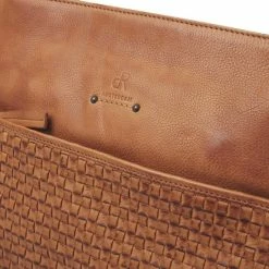 Nieuw 🎁 Beste recensies van ✔️ DR Amsterdam Hand / Schoudertas - Tampa Braided - Camel 🥰 🥰 -Tassen-dames Verkoop 550x550 249