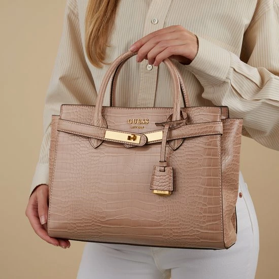 Beste Pirce ๐งจ Aanbiedingen ๐ Guess Enisa High Society Satchel Handtassen - Taupe ๐ ๐ 3 Beste Pirce ๐งจ Aanbiedingen ๐ Guess Enisa High Society Satchel Handtassen - Taupe ๐ ๐ - Afbeelding 3
