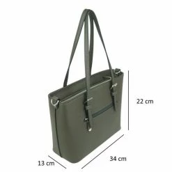 Begroting 🎉 Korting ⭐ Merkloos Saffiano Handtas Flora & Co Donker Grijs Klein ⌛ 🥰 -Tassen-dames Verkoop 550x550 329