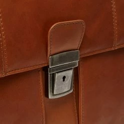 Beste deal 🎉 Uitgang 👏 The Chesterfield Brand Leren Aktetas Cognac Stuttgart 🎁 🌟 -Tassen-dames Verkoop 550x550 386