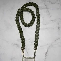 Beste Verkoop 🧨 Promo 🔥 Merkloos Schouderband | Gevlochten | Smal | Leer | Bagstrip | Telefoonkoord | Groen | Goud 🥰 😉