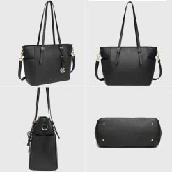 Beste deal 🎉 Aanbiedingen 👏 Miss Lulu Dames Schoudertas - Handtas - Laptoptas 13.3" – Zwart (LM1642 BK) 🧨 🤩 -Tassen-dames Verkoop 550x550 507