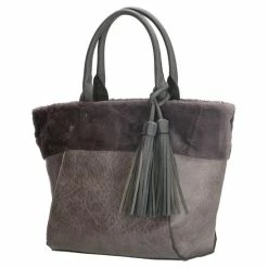 Beste Verkoop 😀 Promo 🔥 Dudlin Hand & Schoudertas Grijs Fake Fur Met Leuke Hanger Trendy Tas ✨ 🎉 -Tassen-dames Verkoop 550x550 59