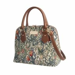 Coupon ๐ฅฐ Groothandel โค๏ธ Signare Handtas - Driehoekstas - Gobelin - Gouden Lelie - 25258 ๐ ๐ฏ