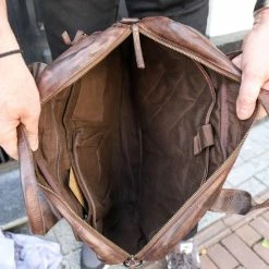 Coupon 🛒 Kopen 👏 Bear Design Cow Lavato Leren Laptoptas - 17 Inch - Bruin 🔔 🧨 -Tassen-dames Verkoop 550x550 604