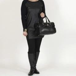 Beste Verkoop 🔔 Begroting 🌟 BELUCIA SALE LAZISE DAMES HANDTAS - SCHOUDERTAS KALFSLEER ZWART (gratis Retourneren) 💯 🧨 -Tassen-dames Verkoop 550x550 619