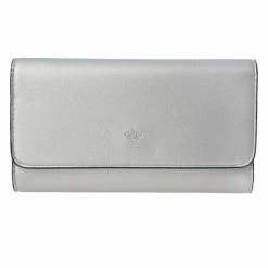 Korting 💯 Goedkoopste 😀 Clayre & Eef Melady Handtas Dames 19*11 Cm Zilverkleurig Kunstleer Rechthoek Tas Damestas 🌟 🌟