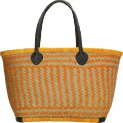 Beste Pirce 🔔 Uitgang 💯 PE Florence PE-Florence Bozaka Rieten Mand - Okergeel ✔️ 💯 -Tassen-dames Verkoop 550x552 1