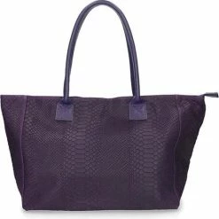 Coupon 🧨 Gloednieuw 😀 Zeen Bag Damestas Paars Leer ⌛ 😍