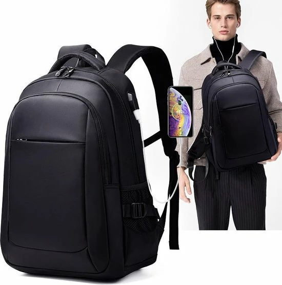 Gloednieuw 🛒 Beste Pirce 😍 Pro-Care Rugtas/Backpack Antidiefstal - Waterproof Oxford Fabric - 2 USB Aansluitingen - Tot 15.6inch Laptop - Extra Ventilatie - Voor Werk, School Of Reizen - Heren/Dames Met Rits - Donkerblauw 😉 🔔 12 Gloednieuw 🛒 Beste Pirce 😍 Pro-Care Rugtas/Backpack Antidiefstal - Waterproof Oxford Fabric - 2 USB Aansluitingen - Tot 15.6inch Laptop - Extra Ventilatie - Voor Werk, School Of Reizen - Heren/Dames Met Rits - Donkerblauw 😉 🔔 - Afbeelding 12