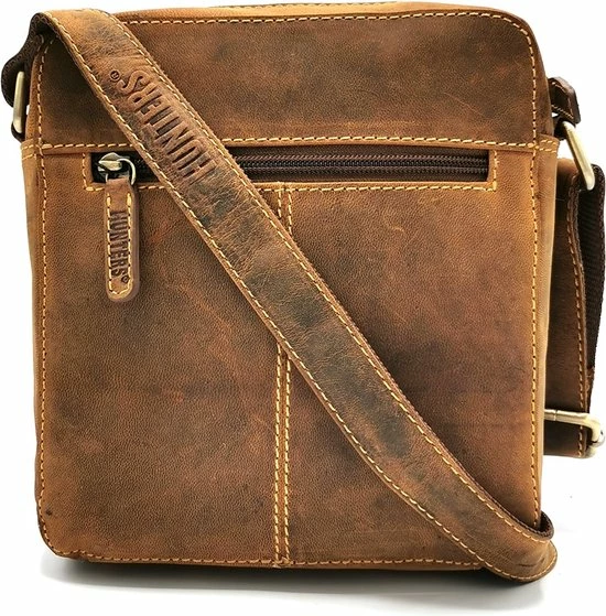 Coupon β€οΈ Uitgang π Hunters Leren Crossbody Tas - Bruin - Buffelleer - Handig Formaat - (bxhxd) Ca. 18cm X 20cm X 6cm π π 3 Coupon β€οΈ Uitgang π Hunters Leren Crossbody Tas - Bruin - Buffelleer - Handig Formaat - (bxhxd) Ca. 18cm X 20cm X 6cm π π - Afbeelding 3