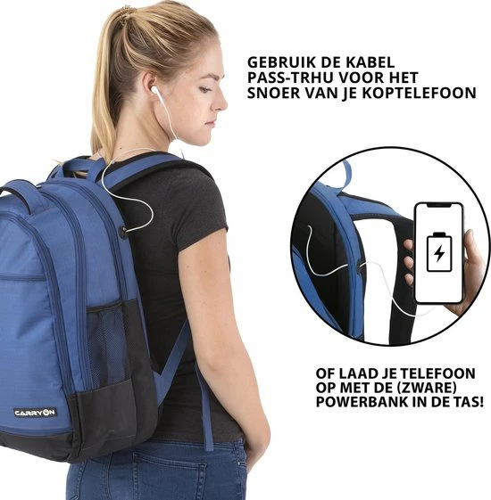 Beste deal ๐ Beste Verkoop ๐ฏ CarryOn Laptop Rugzak - Daily Laptoptas 28 Liter - Blauw ๐ ๐ 6 Beste deal ๐ Beste Verkoop ๐ฏ CarryOn Laptop Rugzak - Daily Laptoptas 28 Liter - Blauw ๐ ๐ - Afbeelding 6