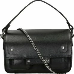 Beste recensies van 💯 Hete verkoop 👏 Nunoo Kleine Schoudertas / Crossbody Tas Dames - Leer - Small Honey - Zwart 🛒 🤩